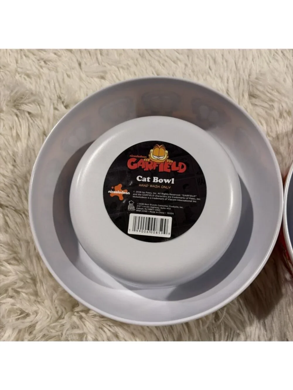 Nickelodeon Garfield pet bowl set of two Donut Chomp Slurp Gobble NEW
